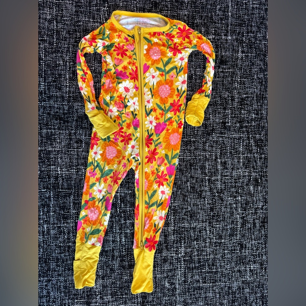 Little Sleepies Mother’s Day floral footie